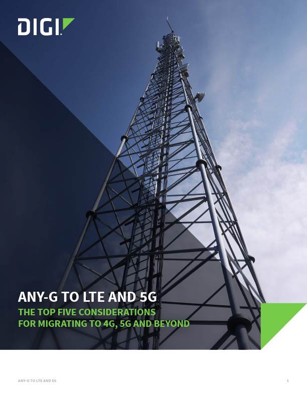 The Top 5 Considerations for Migrating to 4G, 5G and Beyond cover page