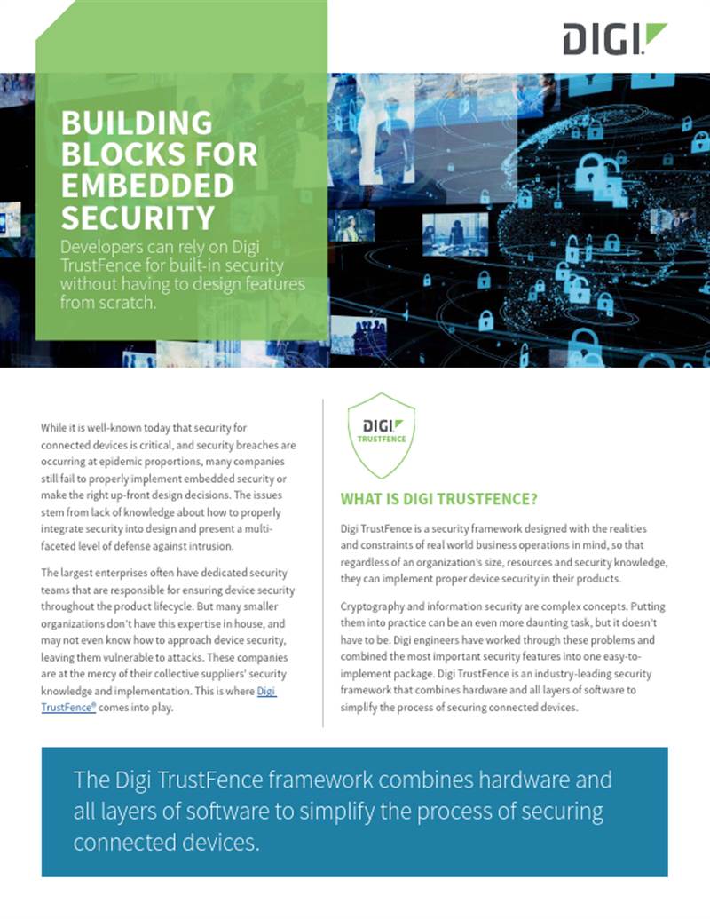 Building Blocks for Embedded Security