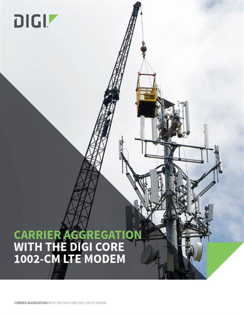 Agrégation de porteuses avec le modem LTE Digi CORE 1002-CM