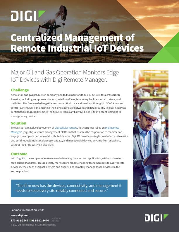Centralized Management Of Remote Industrial IoT Devices | Digi ...