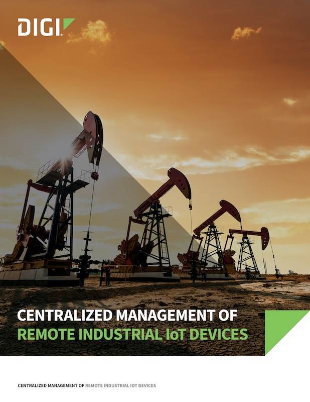 Gestión centralizada de dispositivos industriales remotos IoT portada