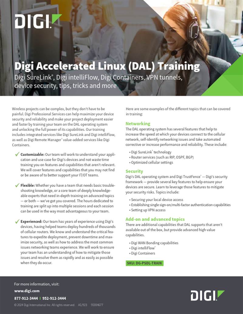 Formación en Digi Accelerated Linux (DAL)