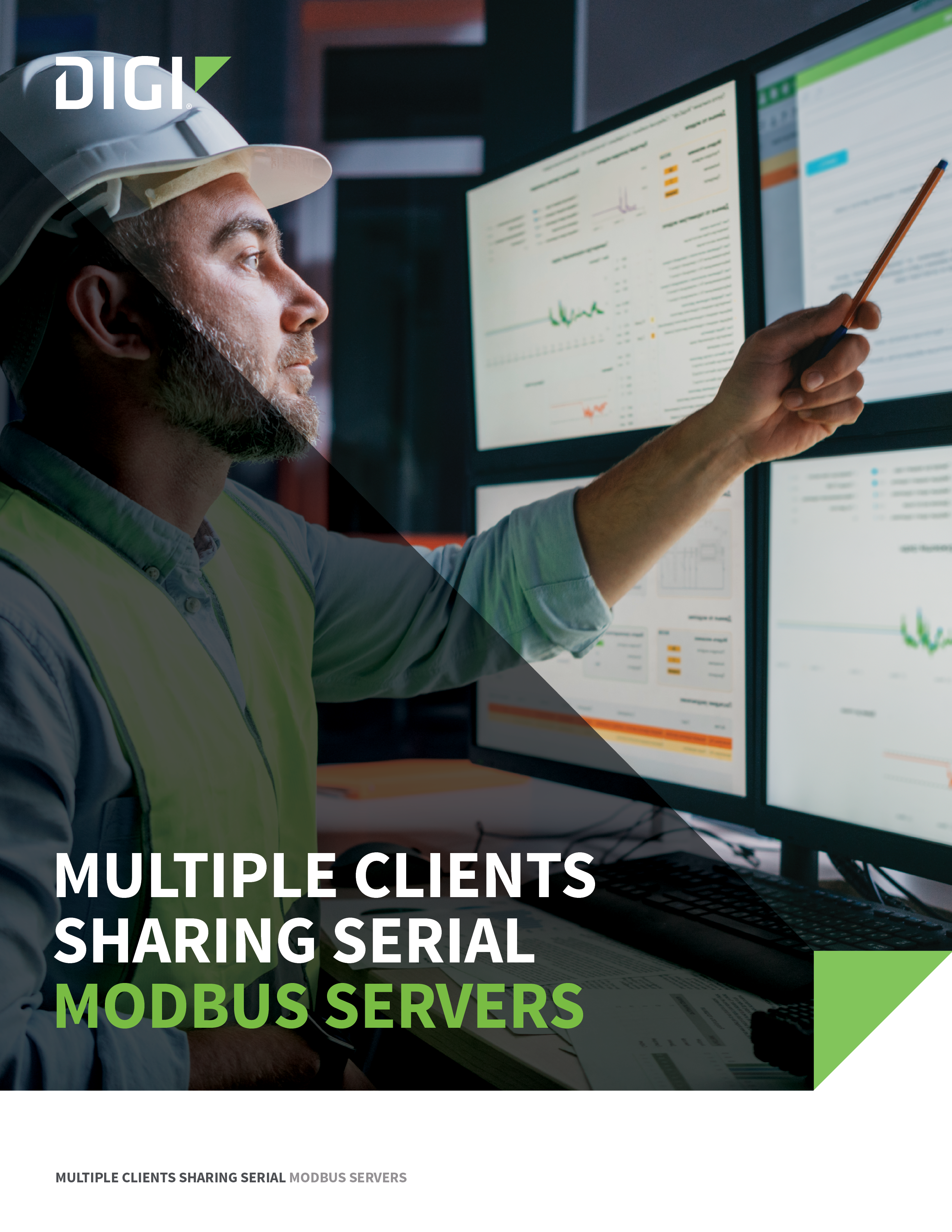 Varios clientes comparten servidores Modbus serie
