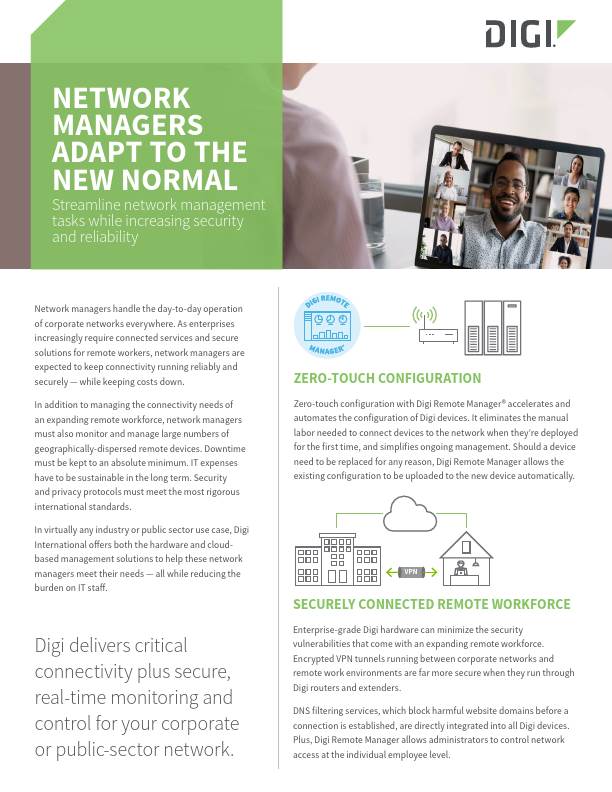 Network Managers Adapt to the New Normal cover page