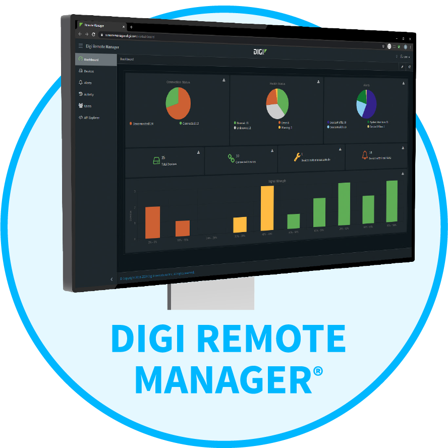 Digi Remote Manager logo et badge