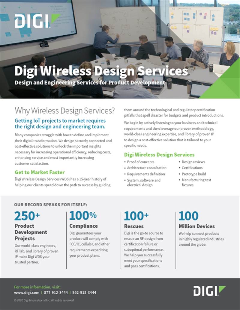 Servicios de diseño de Digi Wireless