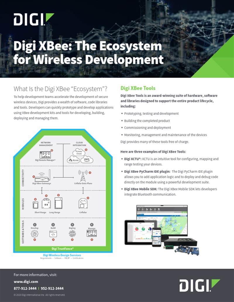 Digi XBee:无线发展生态系统
