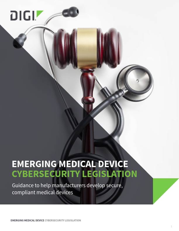 Aufkommende Gesetzgebung zur Cybersicherheit von Medizinprodukten Titelseite