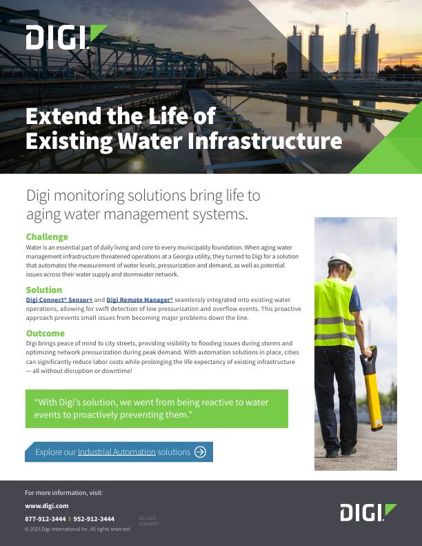 Extend the Life of Existing Water Infrastructure cover page