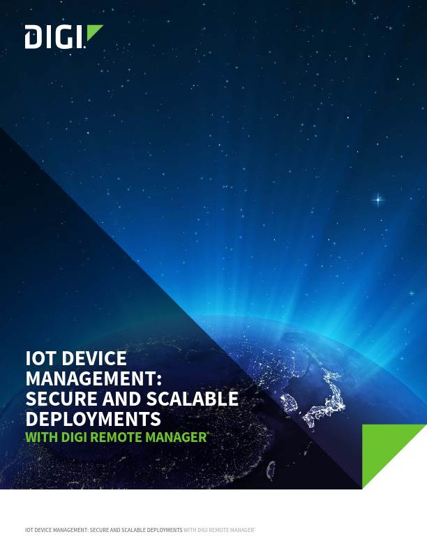 Managing IoT Connectivity with Digi Remote Manager cover page