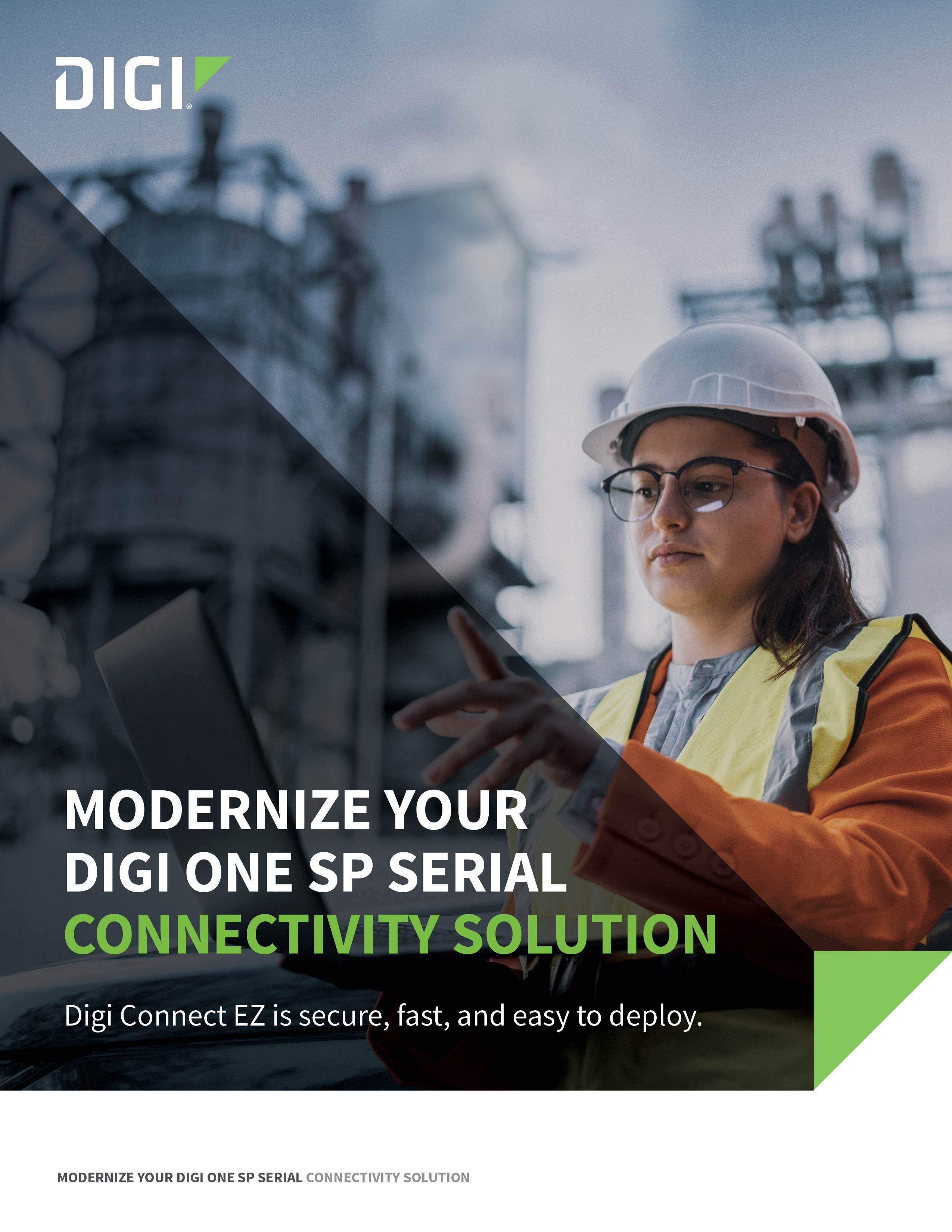 Modernisez votre solution de connectivité série Digi One SP page de couverture