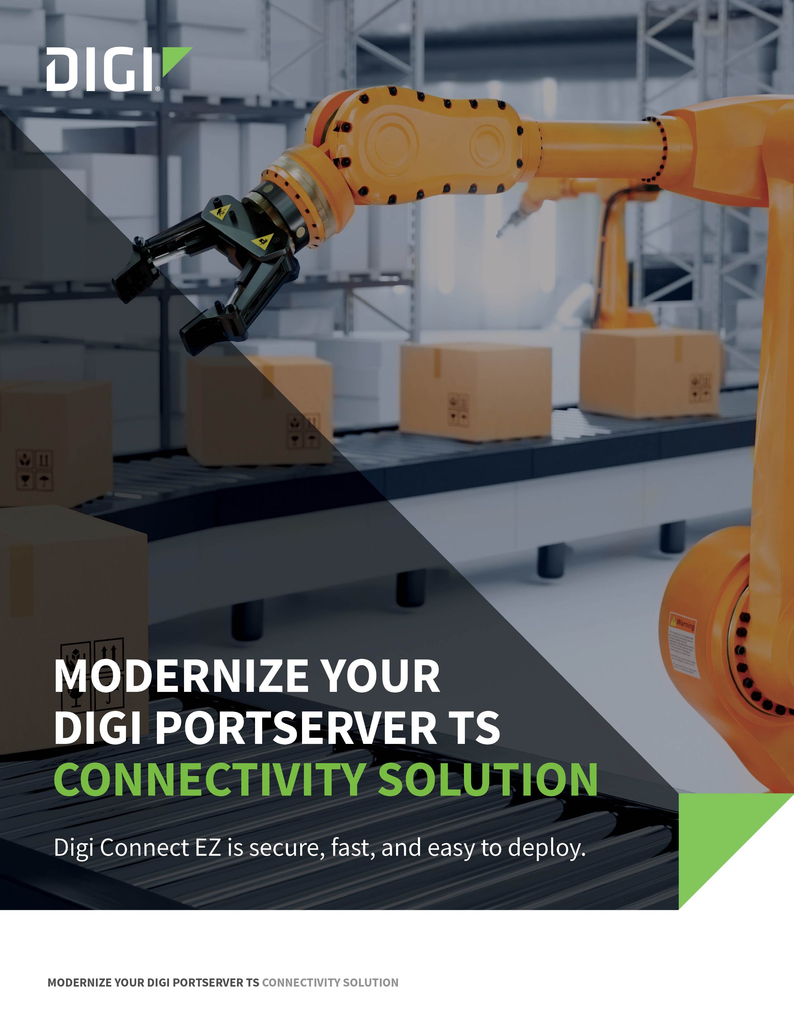  Modernisez votre solution de connectivité Digi PortServer TS page de couverture