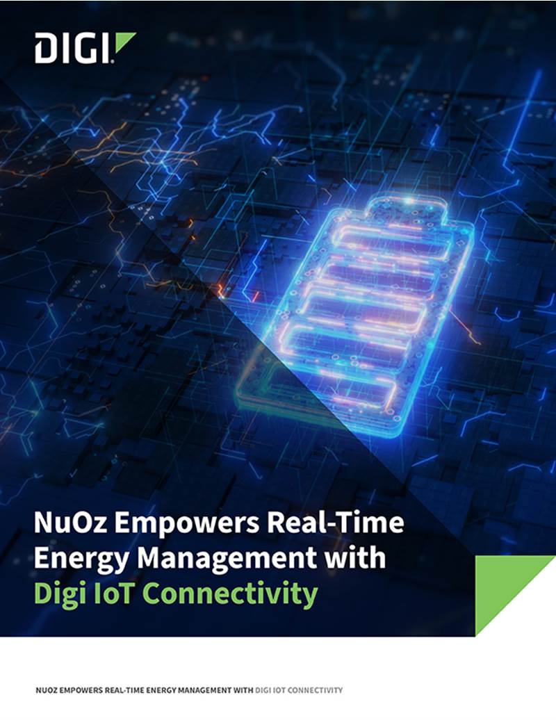 NuOz ermöglicht Energiemanagement in Echtzeit mit Digi IoT