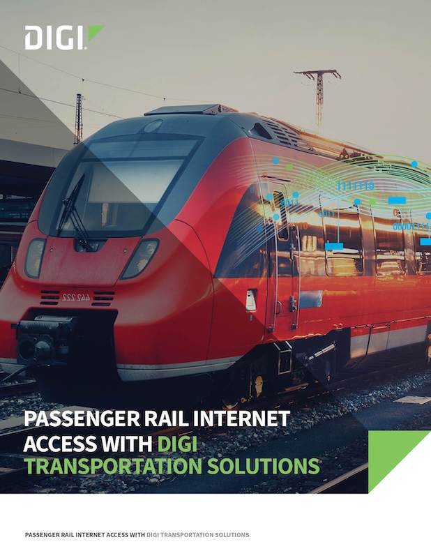 Accès Internet pour les trains de passagers avec Digi Transportation Solutions page de couverture