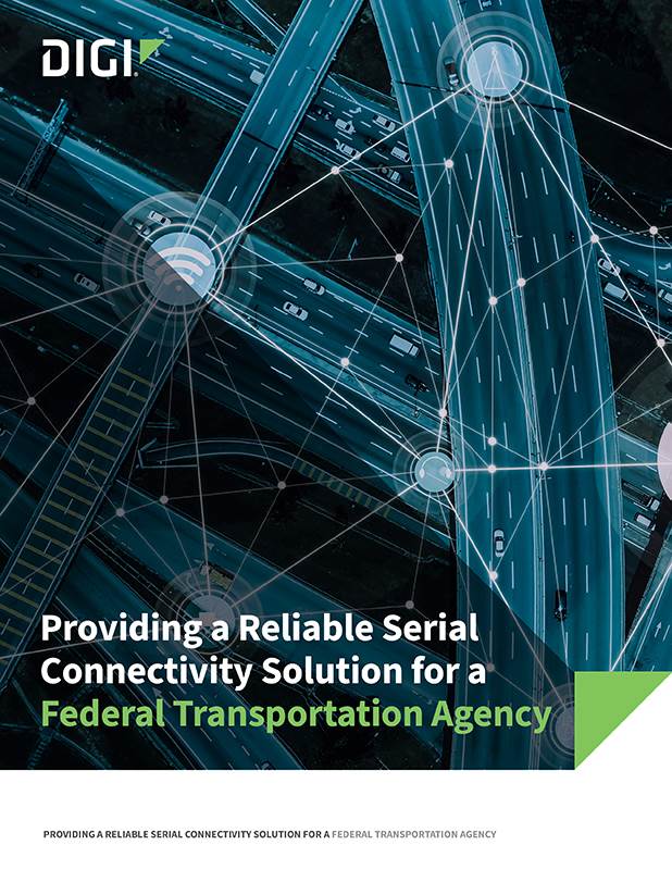 Una solución fiable de conectividad en serie para una agencia federal de transportes portada