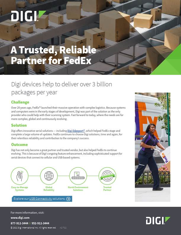 Un partenaire fiable et digne de confiance pour FedEx