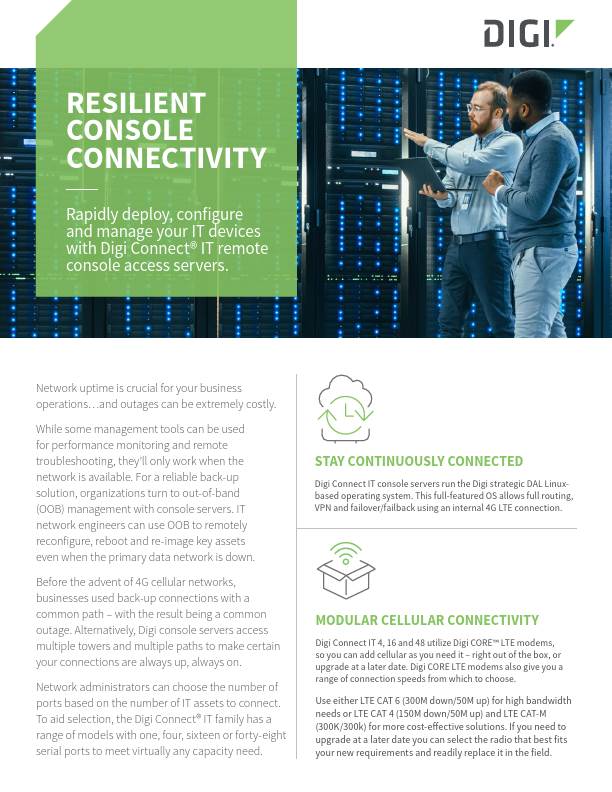 Resilient Console Connectivity cover page