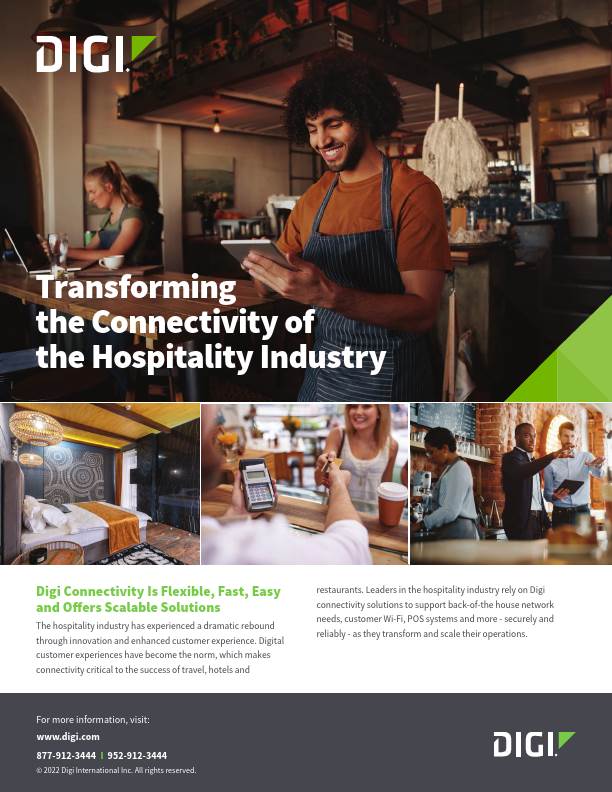 Transforming the Connectivity of the Hospitality Industry cover page