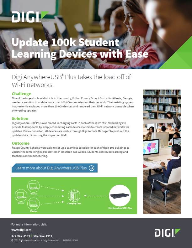 Actualizar 100k dispositivos de aprendizaje para estudiantes con facilidad portada