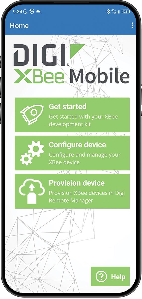 Application Mobile Digi XBee