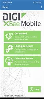 Digi XBee Aplicación móvil