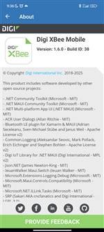 Digi XBee Aplicación móvil