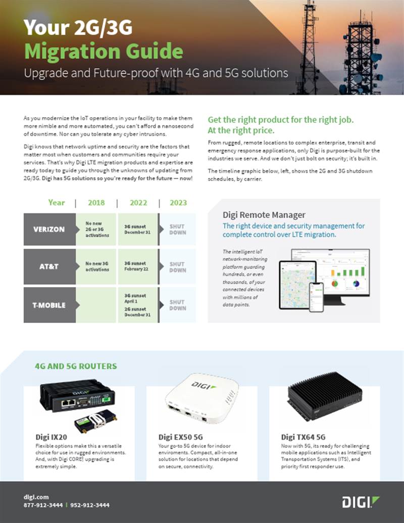 Votre guide de migration 2G/3G