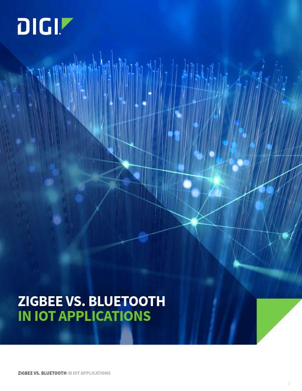 IoT 应用中的 Zigbee 与蓝牙对比封面页