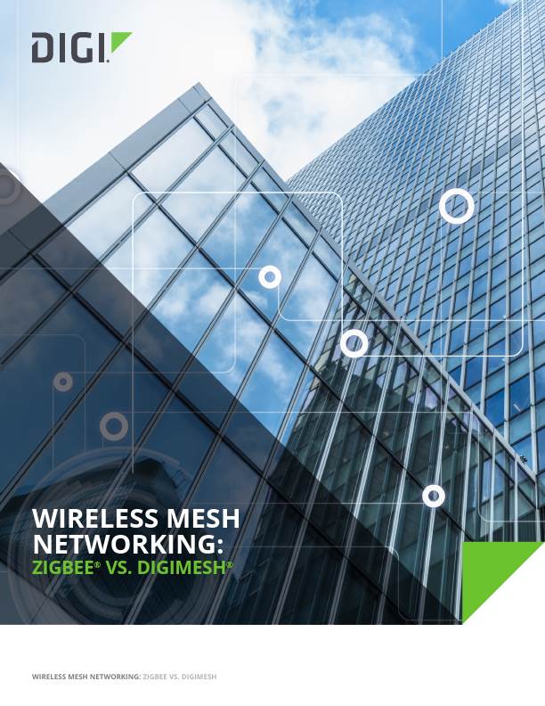 Wireless Mesh Networking Zigbee vs. DigiMesh White Paper cover page